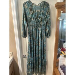 Chaudry Long Sleeve Long Sleeve Dress Size M
